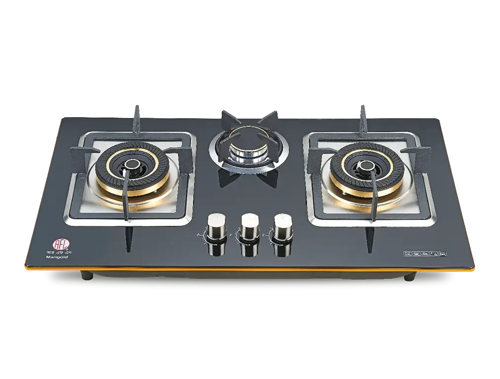 RFL Built In Ceramic LPG Hob Rock 3 Burner