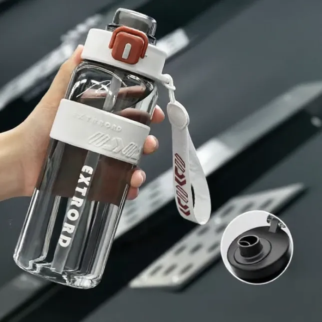 800ml Fitness Water Bottle with Straw & Accessories